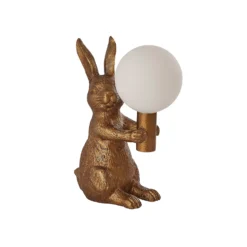 Rabbit Table Lamp - Gold & Glass -Home Lighting Store 13528281 1454956834744003