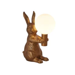 Rabbit Table Lamp - Gold & Glass -Home Lighting Store 13528281 1874956834715131