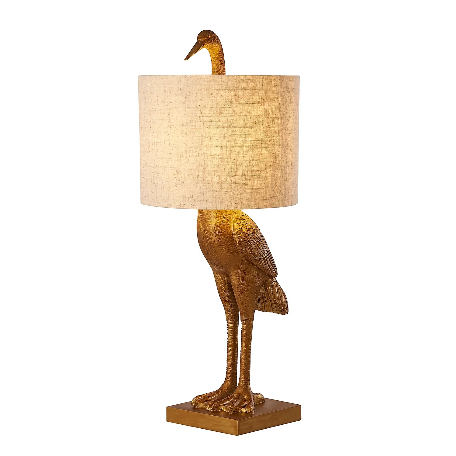 Crane Table Lamp - Gold & Oatmeal Crane Table Lamp - Gold & Oatmeal -Home Lighting Store 13528282 1054956834430584