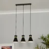 Balham 3 Light Diner Bar Light - Black & Brass -Home Lighting Store 13528465 4835042091084672