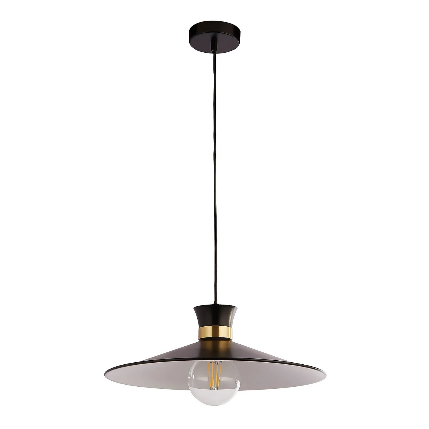 Balham Pendant Ceiling Light - Black & Brass Balham Pendant Ceiling Light - Black & Brass -Home Lighting Store 13528466 1604976242406220