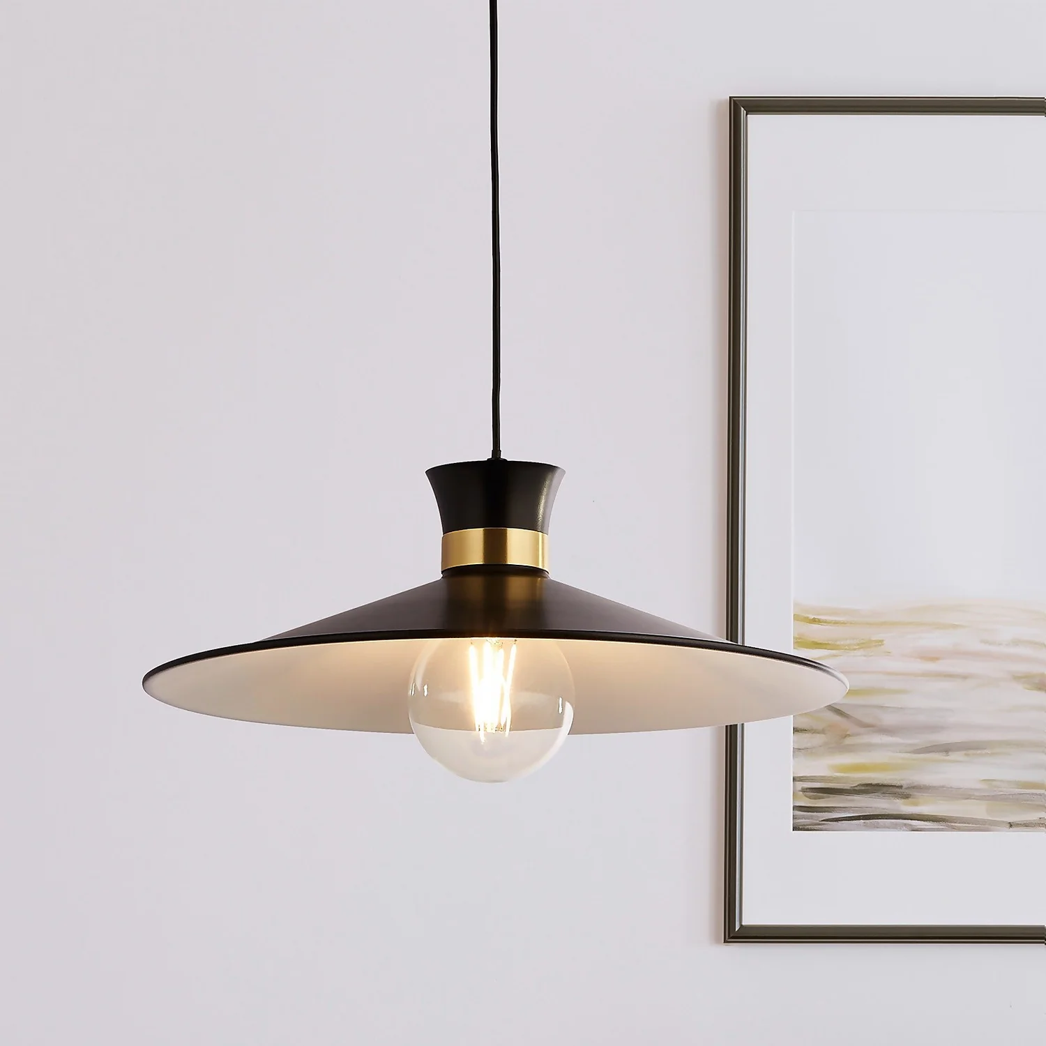 Balham Pendant Ceiling Light - Black & Brass Balham Pendant Ceiling Light - Black & Brass -Home Lighting Store 13528466 2304976242283502