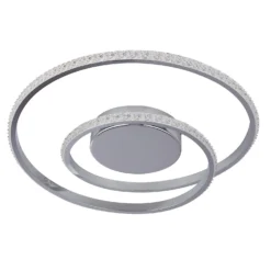 Sasha LED Flush Ceiling Light - Chrome & Crystal 4 Sasha LED Flush Ceiling Light - Chrome & Crystal -Home Lighting Store 13528471 1324975452917316