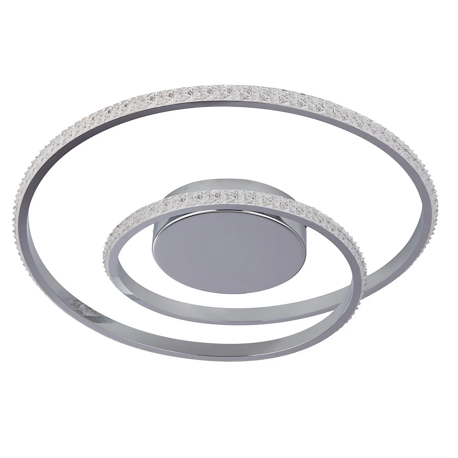 Sasha LED Flush Ceiling Light - Chrome & Crystal Sasha LED Flush Ceiling Light - Chrome & Crystal -Home Lighting Store 13528471 1324975452917316