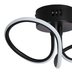 Holden LED Looped Semi Flush Ceiling Light - Black 5 Holden LED Looped Semi Flush Ceiling Light - Black -Home Lighting Store 13529583 5604945395874356