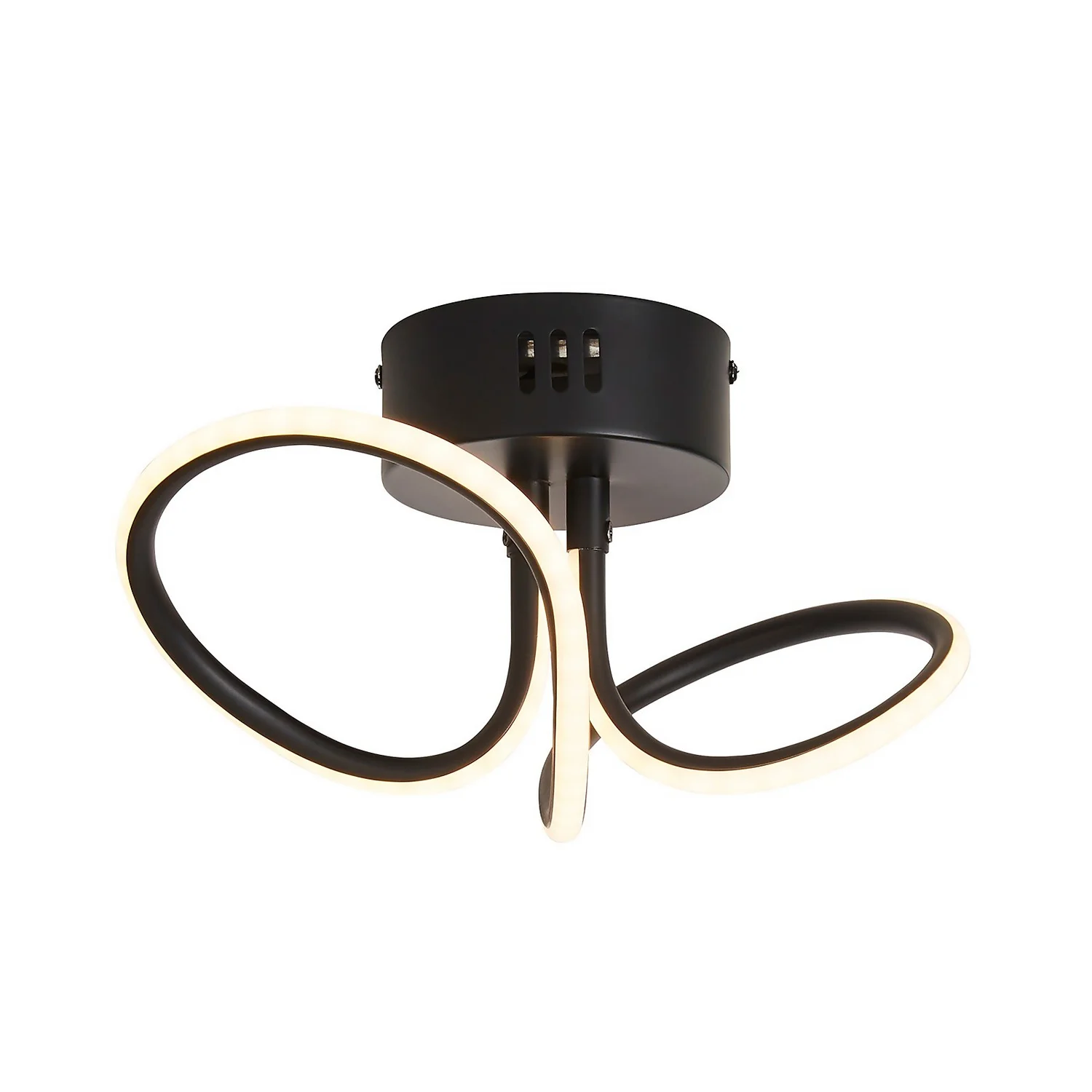 Holden LED Looped Semi Flush Ceiling Light - Black Holden LED Looped Semi Flush Ceiling Light - Black -Home Lighting Store 13529583 8164945395765333