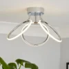 Hudson 3 Ring LED Semi Flush Ceiling Light - Chrome 2 Hudson 3 Ring LED Semi Flush Ceiling Light - Chrome -Home Lighting Store 13529585 6074945396481100