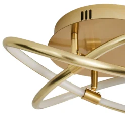 Bailey LED Spiral Flush Ceiling Light - Brass -Home Lighting Store 13529588 1994945396596813