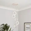 Lenox LED 5 Ring Cluster Pendant Ceiling Light - Chrome -Home Lighting Store 13529592 8725008896681957