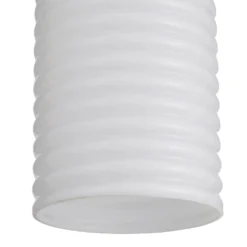 Katya Ribbed Glass Easy Fit Shade - White -Home Lighting Store 13529605 2134945395669459