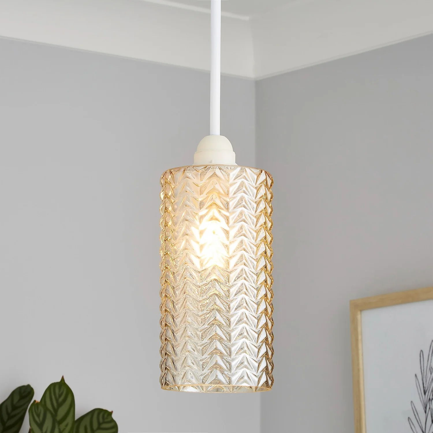 Katya Glass Easy Fit Shade - Champagne Katya Glass Easy Fit Shade - Champagne -Home Lighting Store 13529606 9664945396236414