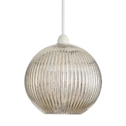 Hannah Mercury Glass Easy Fit Shade 4 Hannah Mercury Glass Easy Fit Shade -Home Lighting Store 13529610 4354945396324998