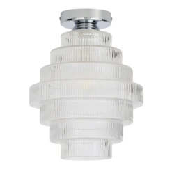 Monet Tiered Glass Flush Ceiling Light -Home Lighting Store 13529628 1784945395847359