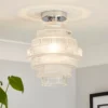 Monet Tiered Glass Flush Ceiling Light -Home Lighting Store 13529628 1834945395733446