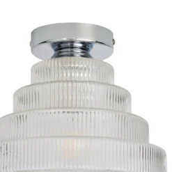Monet Tiered Glass Flush Ceiling Light -Home Lighting Store 13529628 9474945395909987