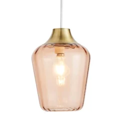 Adore Glass Easy Fit Shade - Amber -Home Lighting Store 13529636 4224945396287429