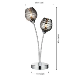 Marple Table Lamp - Chrome & Smoke -Home Lighting Store 13645373 1414956789362280