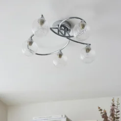 Tatton 5 Light Semi Flush Ceiling Light - Chrome -Home Lighting Store 13645374 1224942855309584