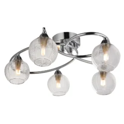 Tatton 5 Light Semi Flush Ceiling Light - Chrome -Home Lighting Store 13645374 1784942855264728