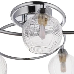 Tatton 5 Light Semi Flush Ceiling Light - Chrome -Home Lighting Store 13645374 1864942855464606