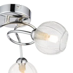 Tatton 3 Light Semi Flush Ceiling Light - Chrome -Home Lighting Store 13645375 1034942855445145