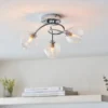 Tatton 3 Light Semi Flush Ceiling Light - Chrome -Home Lighting Store 13645375 6354942855180248