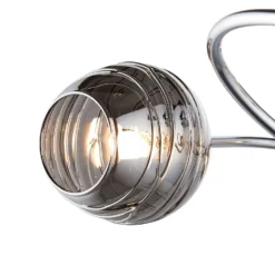 Marple 5 Light Semi Flush Ceiling Light - Chrome & Smoke -Home Lighting Store 13645384 9064956789727140