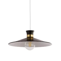 Balham Easy Fit Lamp Shade - Black & Brass -Home Lighting Store 13661901 2314976242736226