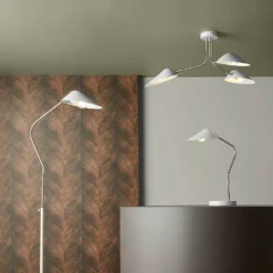 Laila 3 Light Semi-Flush Ceiling Light - Stone 6 Laila 3 Light Semi-Flush Ceiling Light - Stone -Home Lighting Store 13661907 7325009396697543