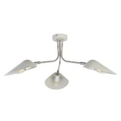 Laila 3 Light Semi-Flush Ceiling Light - Stone 4 Laila 3 Light Semi-Flush Ceiling Light - Stone -Home Lighting Store 13661907 7684976242731630
