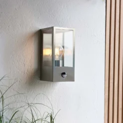 Oxford PIR Outdoor Wall Light - Stainless Steel -Home Lighting Store 13794245 1064957105638885
