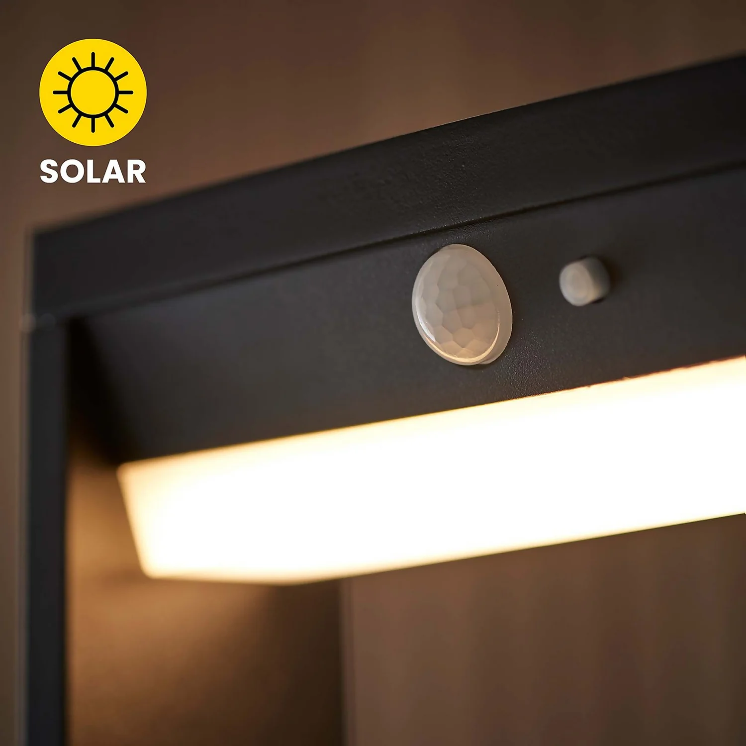 Dannah 50cm Photocell & PIR Solar Outdoor Floor Light - Black Dannah 50cm Photocell & PIR Solar Outdoor Floor Light - Black -Home Lighting Store 13794248 1904957105863318