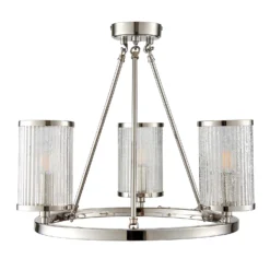 Easton Semi Flush Light - 3lt Nickel -Home Lighting Store 13794251 1524957105312836