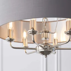 Highclere Pendant Light - 6lt Nickel -Home Lighting Store 13794254 1434957104157440