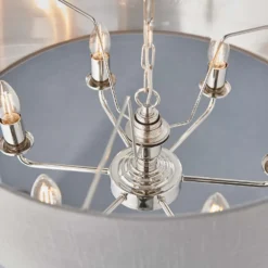 Highclere Pendant Light - 6lt Nickel -Home Lighting Store 13794254 5414957104251661