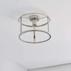 Hopton Flush Light - Nickel -Home Lighting Store 13794256 1994957105751154