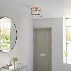 Hopton Flush Light - Nickel -Home Lighting Store 13794256 5474957105592157