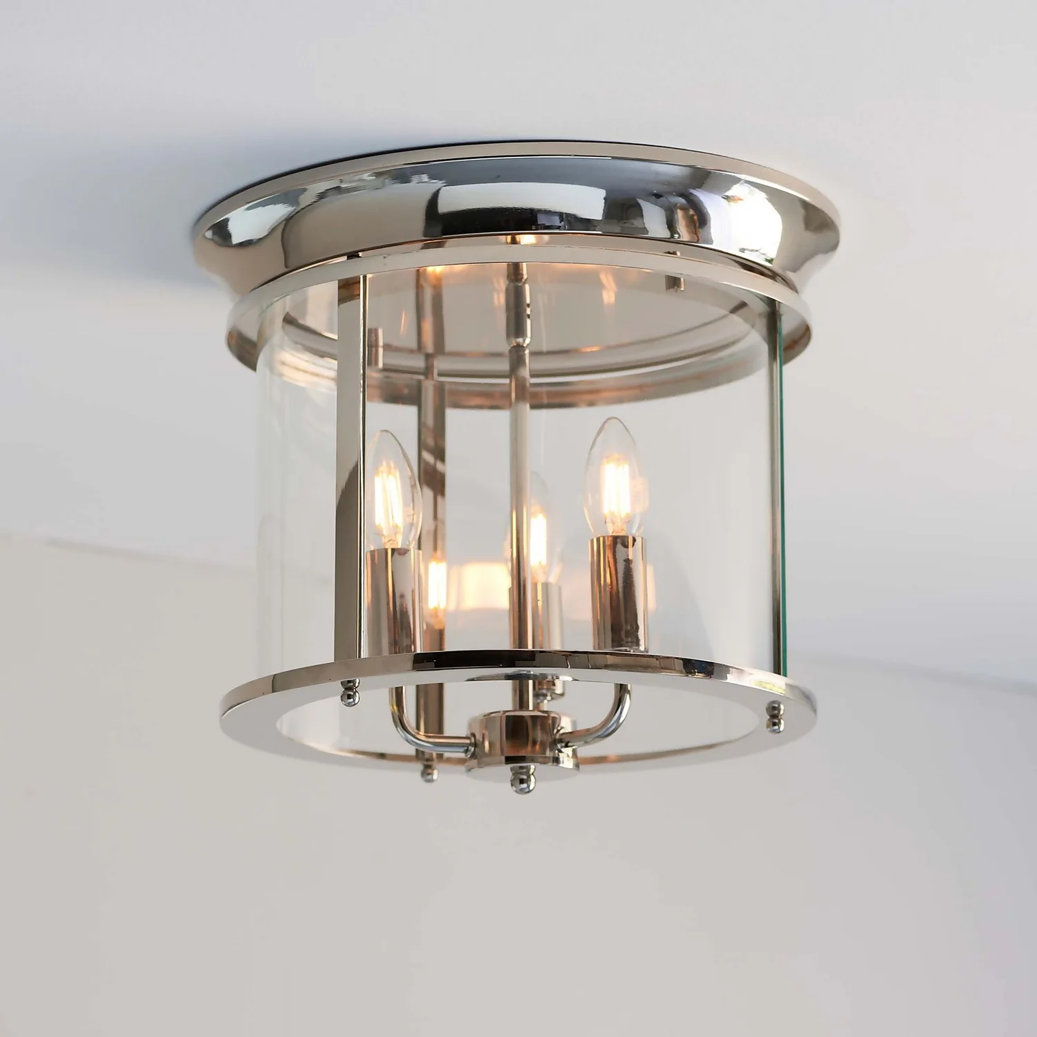Hampworth Flush Light - 3lt Nickel Hampworth Flush Light - 3lt Nickel -Home Lighting Store 13794257 1684957104897414