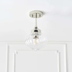 Addington Semi Flush Light - Nickel -Home Lighting Store 13794258 1894957104722286