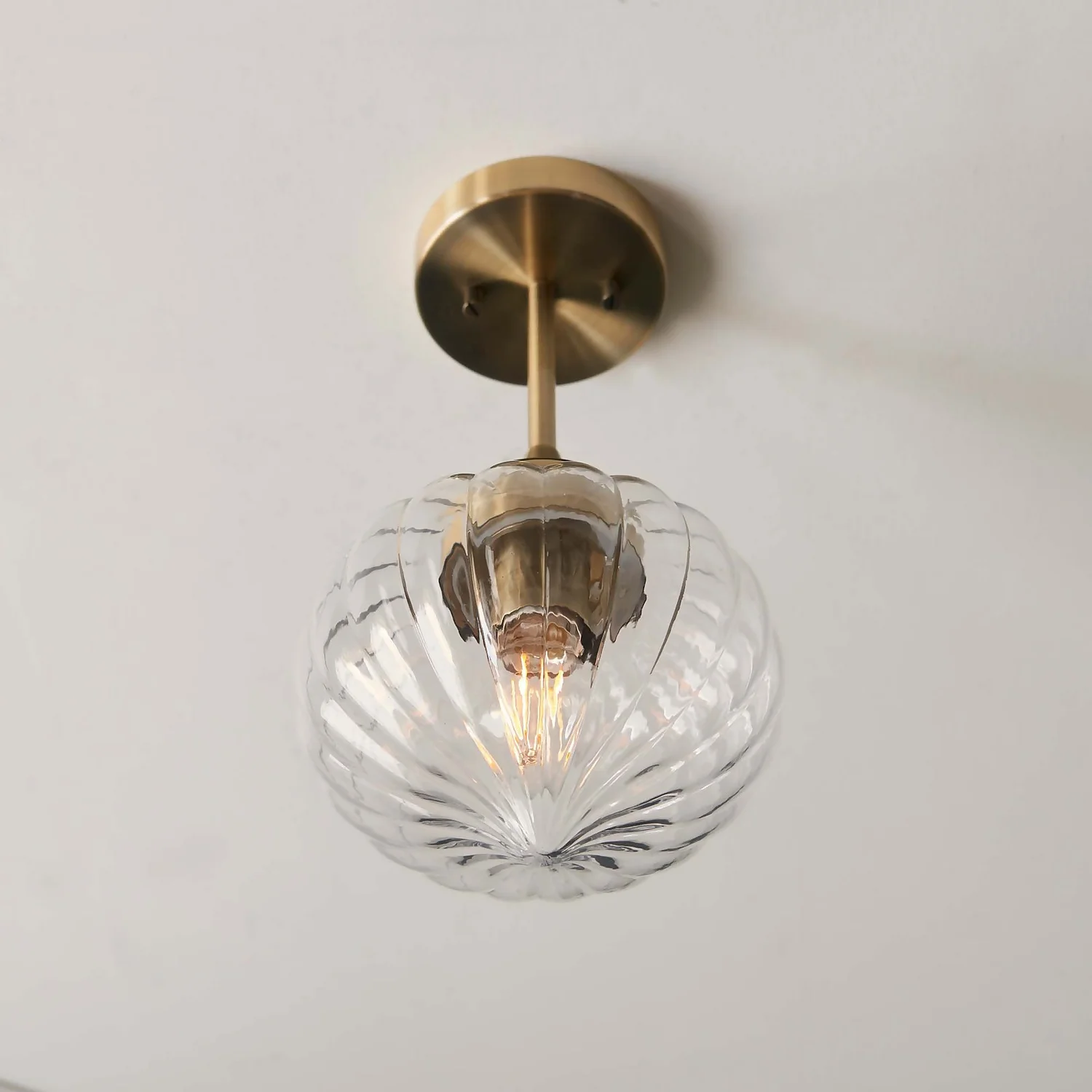 Addington Semi Flush Light - Brass Addington Semi Flush Light - Brass -Home Lighting Store 13794259 1334957104290739