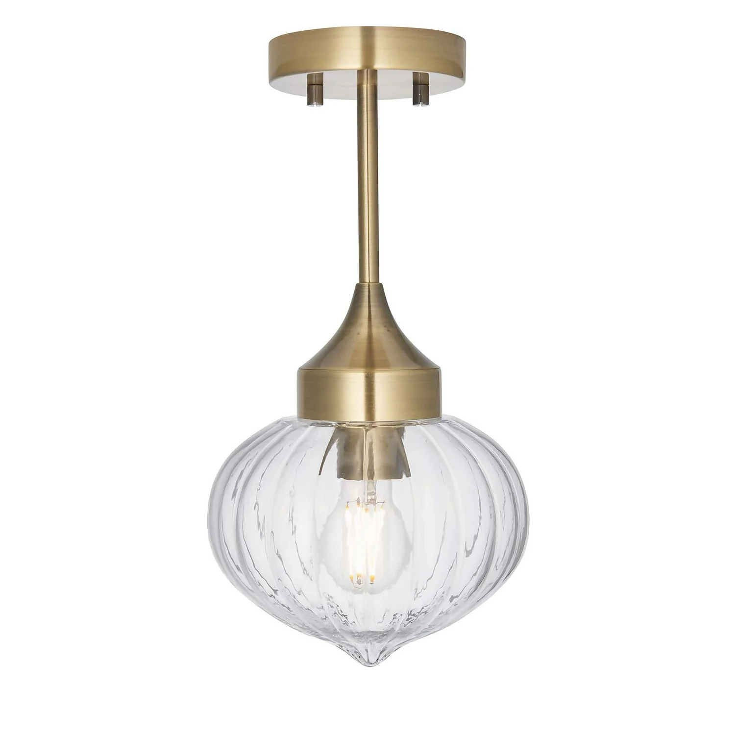 Addington Semi Flush Light - Brass Addington Semi Flush Light - Brass -Home Lighting Store 13794259 9584957103959830