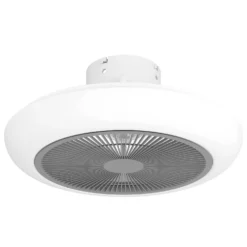 EGLO Sayulita Ceiling Light With Fan - White & Silver -Home Lighting Store 13914239 1014974907670571