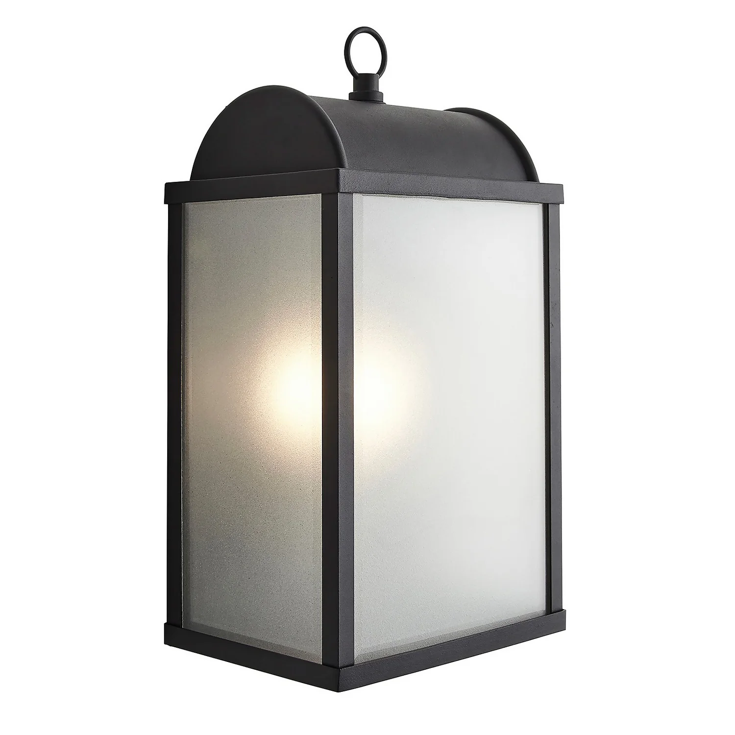 Charlotte E27 Outdoor Box Lantern with Frosted Glass - Black Charlotte E27 Outdoor Box Lantern With Frosted Glass - Black -Home Lighting Store 13924360 2104980107705127