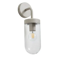 Kew Curved Arm E27 Outdoor Wall Light - Dove Grey 4 Kew Curved Arm E27 Outdoor Wall Light - Dove Grey -Home Lighting Store 13924364 1104980109341906