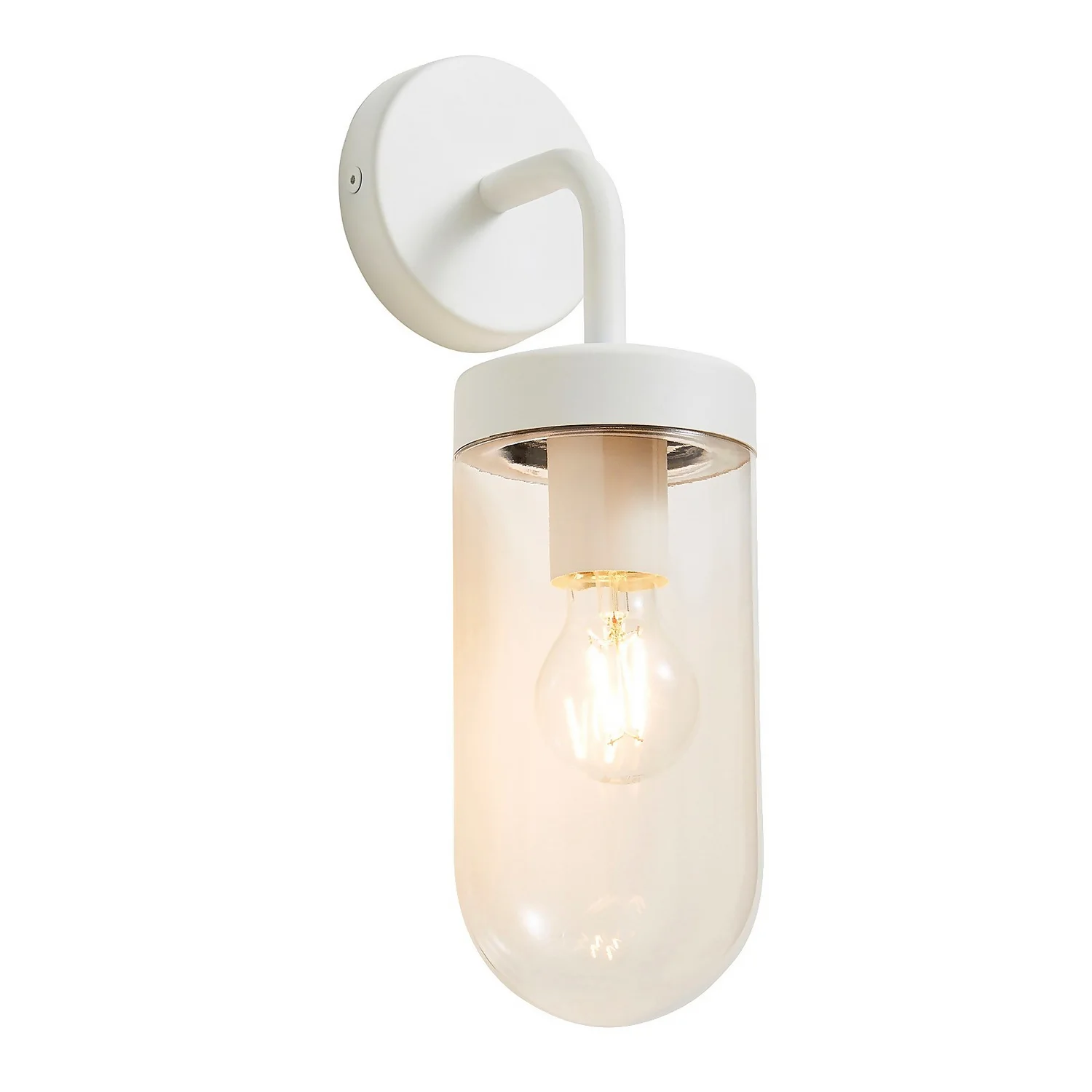 Kew Curved Arm E27 Outdoor Wall Light - Ivory Kew Curved Arm E27 Outdoor Wall Light - Ivory -Home Lighting Store 13924366 1994980108385626
