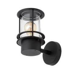 Leonis Miners Style Outdoor Wall Lantern - Black 4 Leonis Miners Style Outdoor Wall Lantern - Black -Home Lighting Store 13924374 1374980108047556