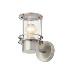 Leonis Miners Style Outdoor Wall Lantern - Stainless Steel -Home Lighting Store 13924375 8234980107987922