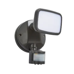 Lynn LED Outdoor Floodlight With PIR Sensor (IP65) - Dark Grey -Home Lighting Store 13924380 1354980108730776