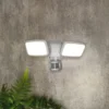 Lynn 2 Light LED Outdoor Floodlight With PIR Sensor (IP65) - White 1 Lynn 2 Light LED Outdoor Floodlight With PIR Sensor (IP65) - White -Home Lighting Store 13924386 1864980108523938