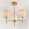 Kari 3 Light Semi Flush Ceiling Light - Brass -Home Lighting Store 13938479 1364981960235703